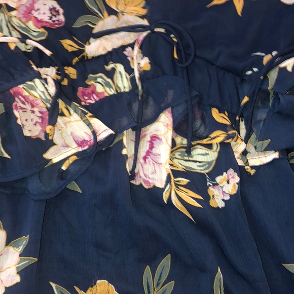 Xhilaration Floral Long Sleeve Mini Dress - Picture 6 of 6